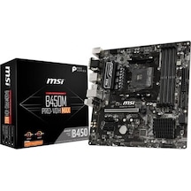 Msı B450m Pro-vdh Max 3866 Oc Mhz Ddr4 Hdmı Matx Am4