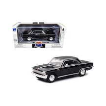 New Ray Koleksiyon 1 / 24 Ölçek 1964 Chevy Nova Siyah Ss Model Metal Araba
