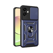 Samsung Galaxy Uyumlu, A07 4g Pars Lens Yüzüklü Silikon - Lacivert