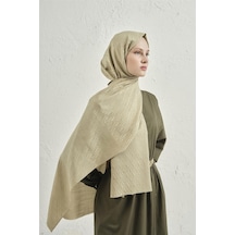 Armine Lyocell Naia Zikzak Desen Şal 1- 54 Haki