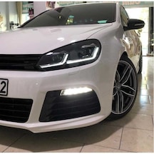 Golf 6 J Led Far Beyaz+sarı