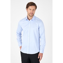 İmza Mavi Sert Yaka Düz Classic %100 Pamuk Slim Fit Gömlek 1004250324 Mavi İmza Mavi Sert Yaka Düz Classic %100 Pamuk Slim Fit Gömlek 1004250324 Mavi