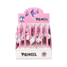 Dolphin Wp-760 Ayakkabı Başlıklı Kurşun Kalem 24'lü Stand Çok Renkli
