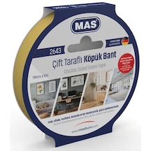 MAS ÇİFT TARAFLI KÖPÜK BANT 19MM X 5M 2643