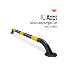 Boru Tip Otopark Araç Stoperi 10'lu Set 60 Mm Dayanıklı Park Demiri-661