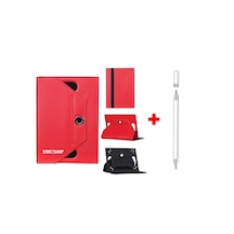 Honor Pad 9 12.1 İnç Uyumlu Kılıf Universal Standlı + Dokunmatik Tablet Kalem Stylus Kapaklı Kılıf