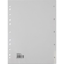 Comix Seperatör 1-5 Rakamlı Plastik A4 Ix905