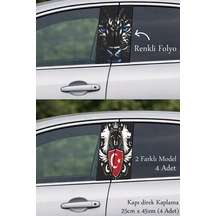 Stilinize Özel Kapı Direk Folyo Sticker Etiket