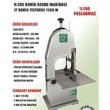 Myfarden H280 Kemik Kesme Makinası Et Kemik Testeresi 1500 W