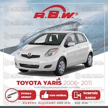 RBW Toyota Uyumlu Yaris 2006 - 2011 Ön Muz Silecek Takım