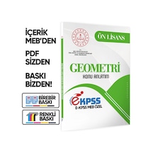 2026 MEB Özel EKPSS Önlisans-Ortaöğretim GEOMETRİ Konu Anlatımı Kitabı(A4 Büyük Boyut)BASKI ÜCRETİ