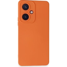 Newface - 944 - Vivo Y27 Kılıf Nano İçi Kadife Silikon - Edntrend - - Turuncu