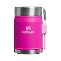 Stanley The Legendary Food Jar + Spork 0.4l / 14oz Violet Blossom Çok Renkli
