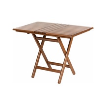 Atina 60X100 Katlanabilir Ahşap Bahçe Balkon Masası