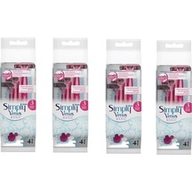 Gillette Venüs Simply 3 Basic Kadın Tıraş Bıçağı 4'lü