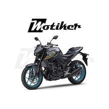 Yamaha Mt-25 2025 Gri Motor Yan Grenaj Turkuaz Turuncu Sticker So