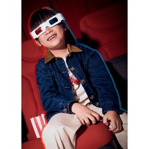 Mayoral Unisex Çocuk Kot Gömlek 4135 Lacivert