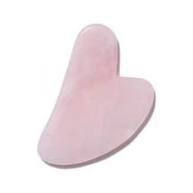 Pembe Kuvars Gua Sha Yüz Vücut Masaj Taşı Doğal Taş