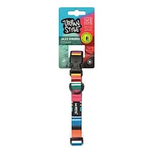 M-pets Urban Style Jazz Stripes Köpek Boyun Tasması M Çok Renkli