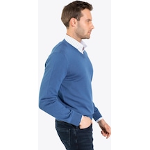 Karaca Erkek Regular Fıt Triko Kazak-koyu Mavi 113301003-237 Koyu Mavi