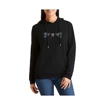 Resident Evil Villains Baskılı Siyah Kadın Kapşonlu Sweashirt