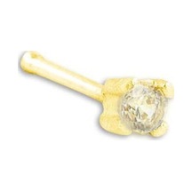 Hızma Tek Taş Köşeli 0,15 Gram 14 Ayar Altın