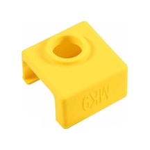 Koodmax 3 Adet E3d-v6 Sıcaklığa Dayanıklı Mk8 / Mk9 Alüminyum Isıtıcı Blok Silikon Kılıfı - Sarı