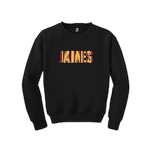 Lebron James Yazı Siyah Sweatshirt Siyah