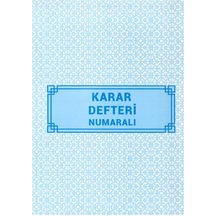 Karar Defteri Numaralı 22x32 40 Yaprak Artlantis Karar Defteri Ka