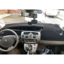 2003-2009 Modellerine Uygun Renault Scenic Torpido Koruma Halısı Siyah Kenar Renk Sarı