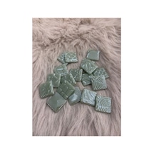 Sanatsal Dokulu Mozaik Dc-07 25x25mm Açık Yeşil 500gr