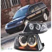 Vw Passat B5.5 2001-2005 Mercekli Siyah Angel Eyes Ön Far