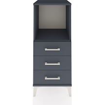 Hyperion Komodin Tek Raflı 3 Çekmeceli 44x44x106 Antrasit-antrasit Antrasit