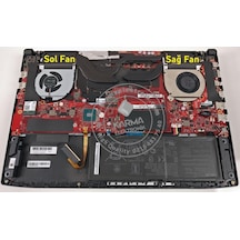 Asus Gl503v, Fx63v, Fz63v, S5am Serisi Notebook Gpu Fan / Sol - Ver.3
