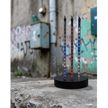 Led Süsleme Şeridi 10 Çubuklu Rgb Dış İç Mekan Çok Renkli