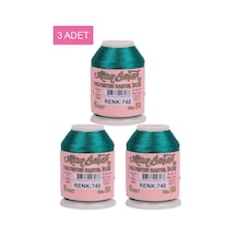 3 Adet Altınbaşak Oya Ve Dantel İpi 20 Gr - Royaleks - No: 740 Çok Renkli