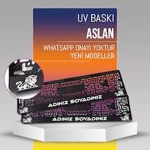 Aslan Plakalık, 2 Adet Premium Uv Baskı, Plakalıkhane