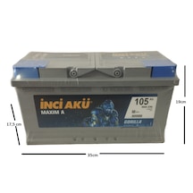 İnci Maxim A Gorilla 12 V 105 Ah 960 Cca Akü