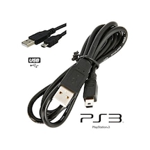 Sony Uyumlu Ps3 Oyun Kolu Controller Joystick Playstation 3 Charcing Usb Şarj Kablosu