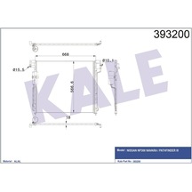 Kale Klıma Radyatoru Nıssan Navara 2.5 Dcı 05-11 / Pathfınder 05-11 Klr-393200