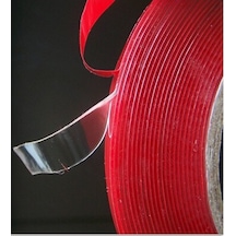 Çift Taraflı Montaj Bantı Silikonlu Şeffaf Tape 19 MM x 33mt
