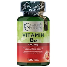 Natures Supreme Vitamin B12 1000 Mcg 100 Kapsül Aromasiz