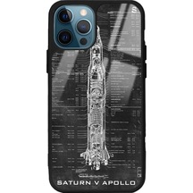 Apple Uyumlu iPhone 11 Pro Apollo Plan Tasarımlı Glossy Telefon Kılıfı Çok Renkli