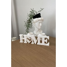 Home Yazılı Dekoratif Biblo Masaüstü Dekor - Beyaz 22 Cm X 6 Cm Beyaz - 700119938