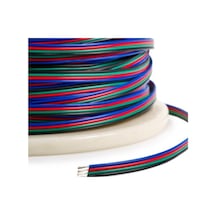3 Metre Rgb Kablo 4 Lü Şerit Led Kablosu 4x0.22 Kalaylı %100 Bakır-4729