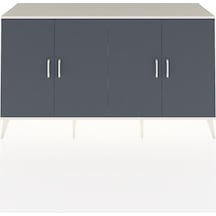 Hyperion Konsol 6 Raflı 4 Kapaklı 176x44x99 Aytaşı-antrasit/aytaşı Aytası/antrasıt - Aytası