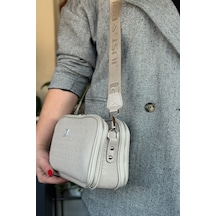 Jps-kadın 5 Bölmeli Ayarlanabilir Uzun Askılı Omuz Çantası 6 Bölmeli 28 X18 Cm 4023-jp Taş