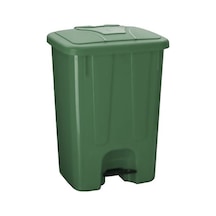 Omnipazar Sy-4260 Yeşil Köşeli Pedallı Çöp Kovası 65 Litre 08719
