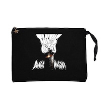 Electric Wizard Black Masses Siyah Clutch Astarlı Cüzdan / El Çantası