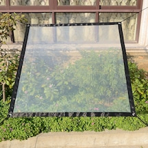 Sones Balkon Pencereleri Şeffaf Yağmur Geçirmez Kumaş Bitkiler Yalıtım Anti-kuş Kalın Ön Cam, Özellikler: 2x1.8m Yumuşak Cam